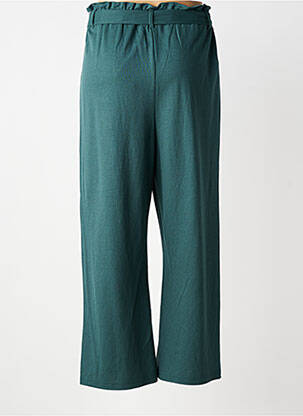 Pantalon larg țesătură poplin mărime normală verde TIFFOSI femeie