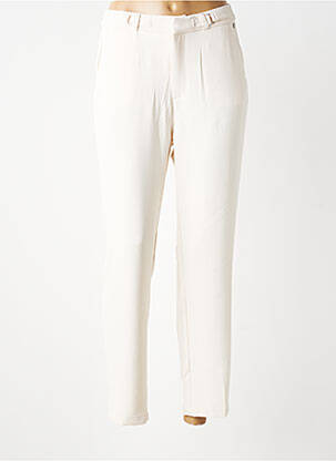 Pantalon slim mărime normală mărime normală bej DEELUXE femeie