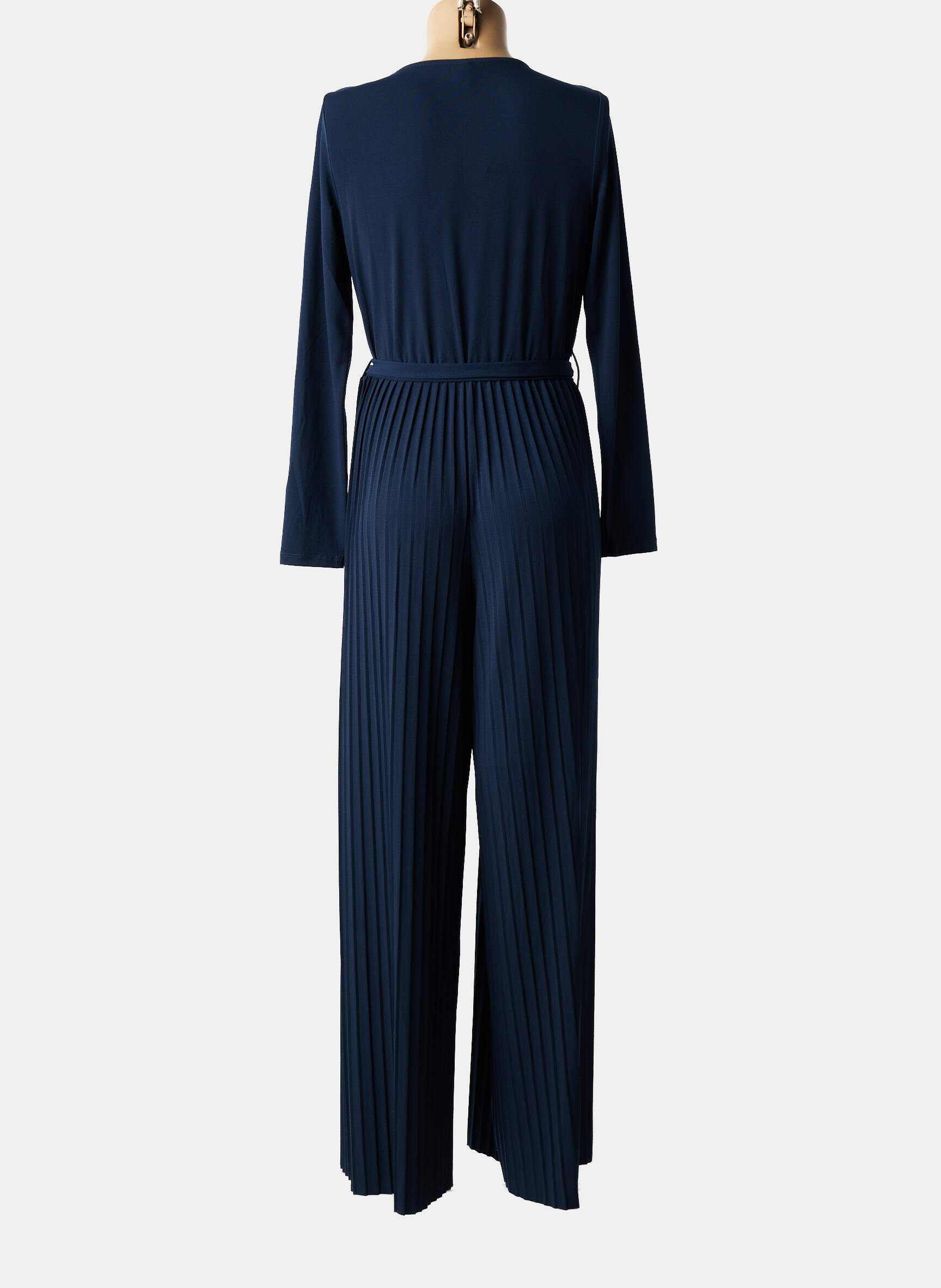 Salopetă-pantalon guler petrecut mâneci lungi albastru TIFFOSI femeie