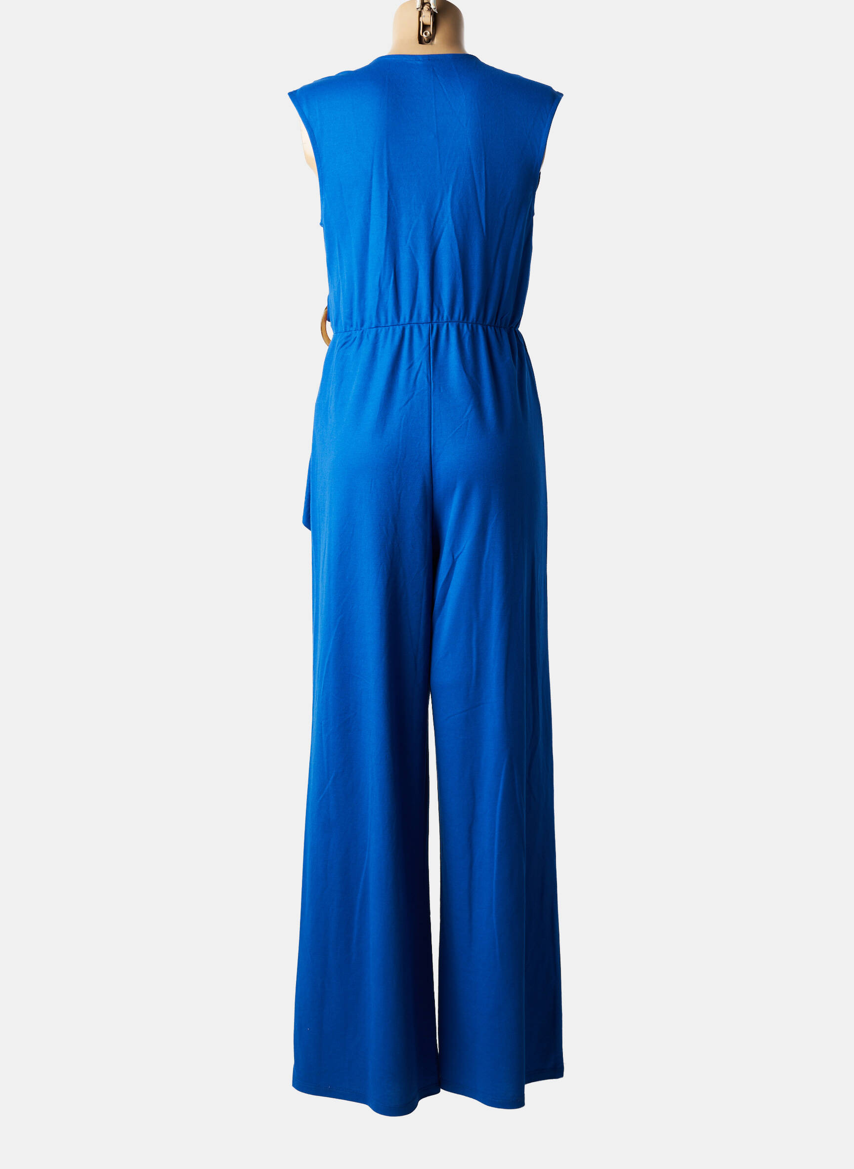 Salopetă-pantalon guler petrecut mâneci scurte albastru TIFFOSI femeie