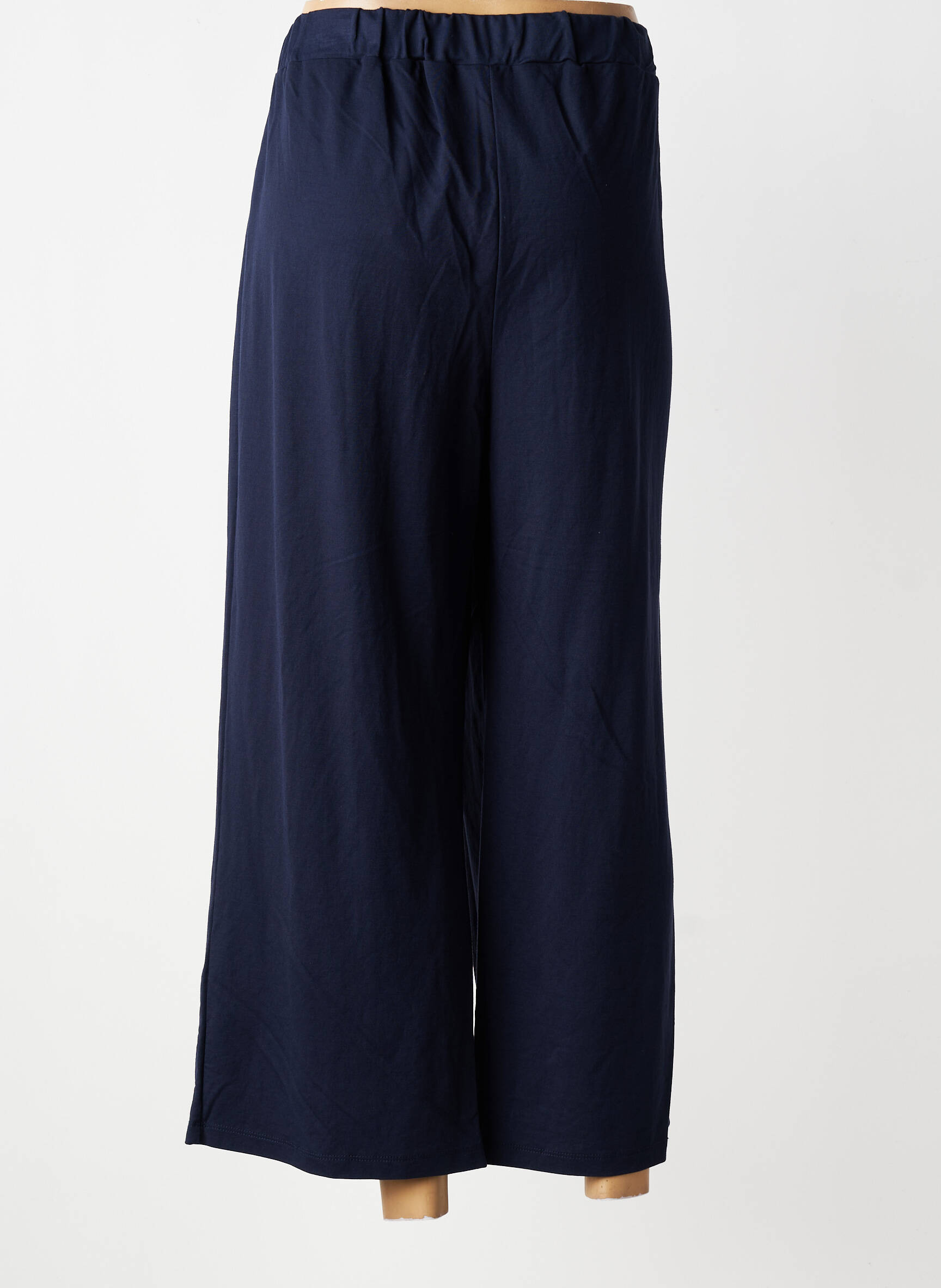 Pantalon larg țesătură poplin mărime normală albastru TIFFOSI femeie