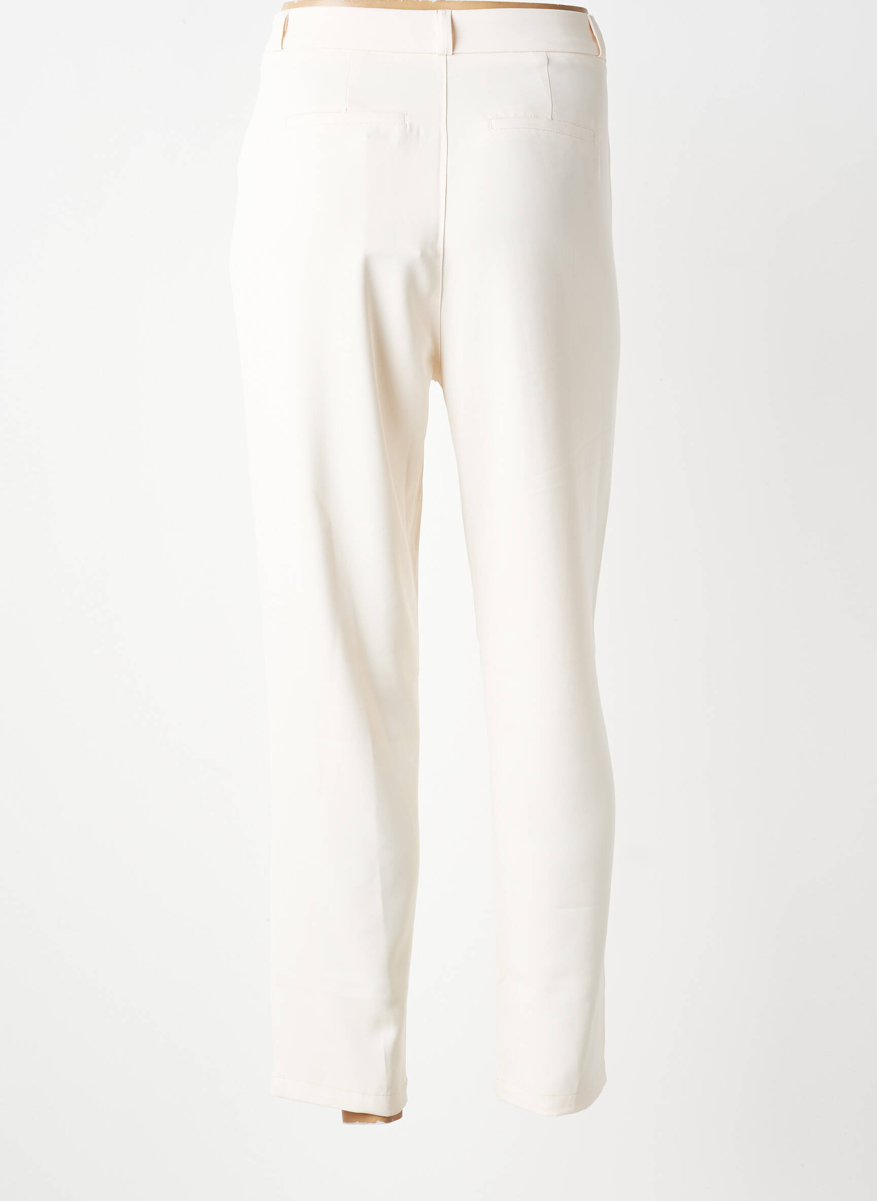 Pantalon slim mărime normală mărime normală bej DEELUXE femeie