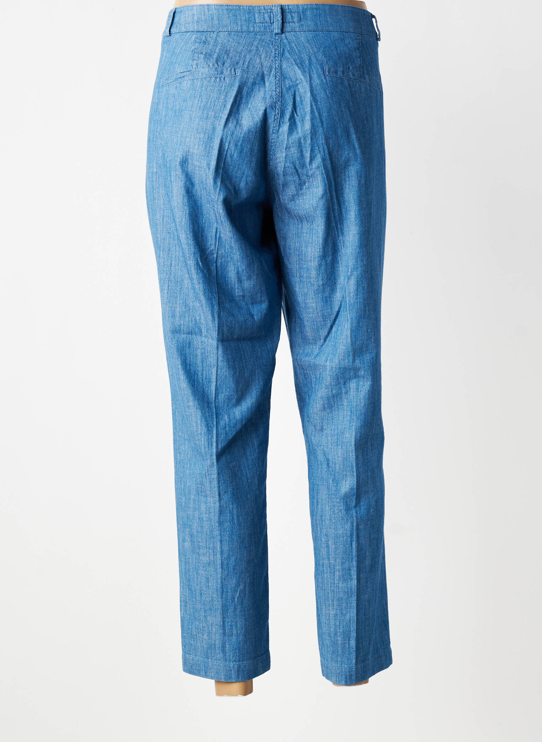 Pantalon 7/8 închidere cu fermoar sub clapetă cu nasturi mărime normală albastru SALSA femeie