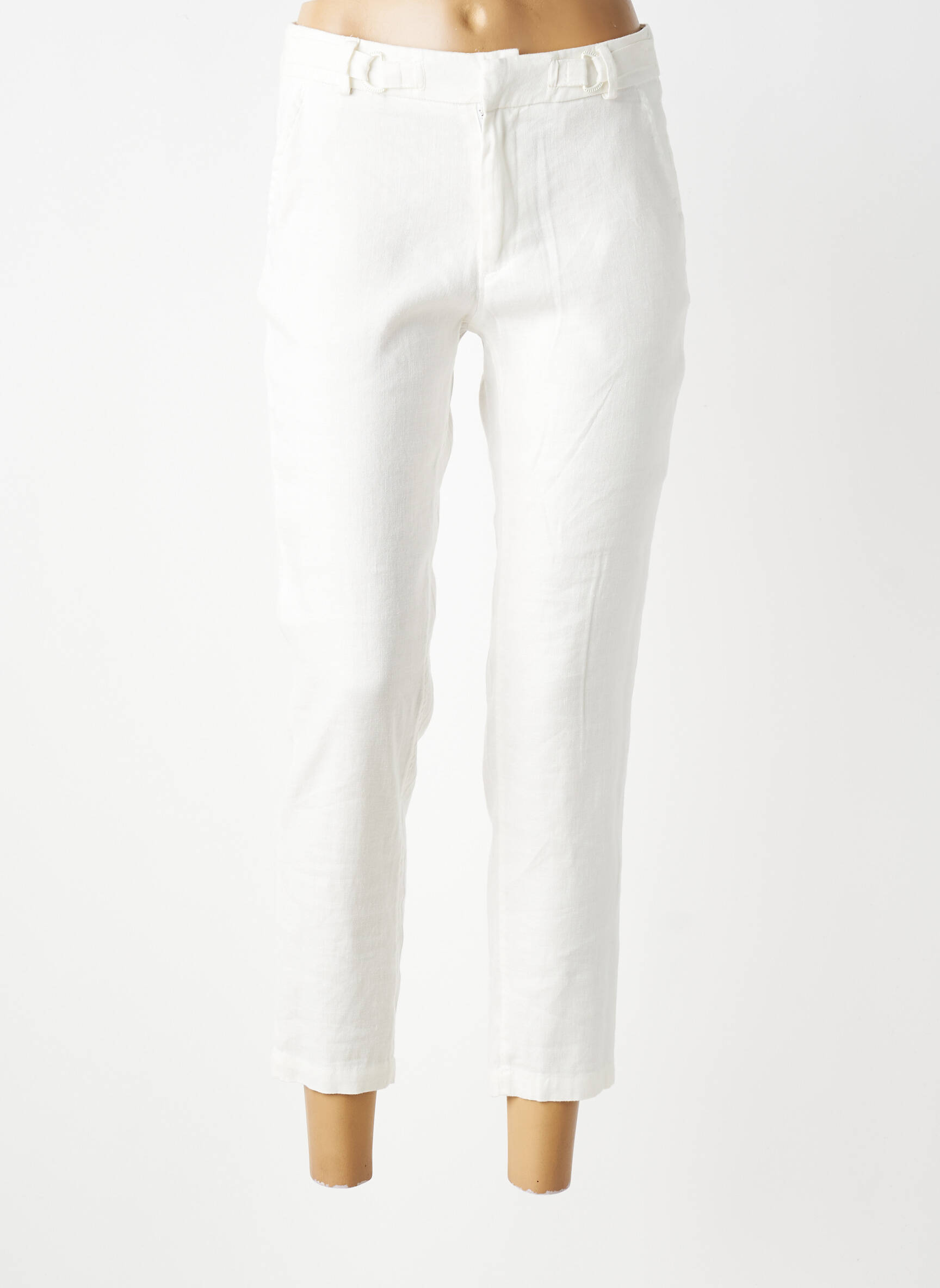 Pantalon 7/8 țesătură poplin mărime normală bej SALSA femeie