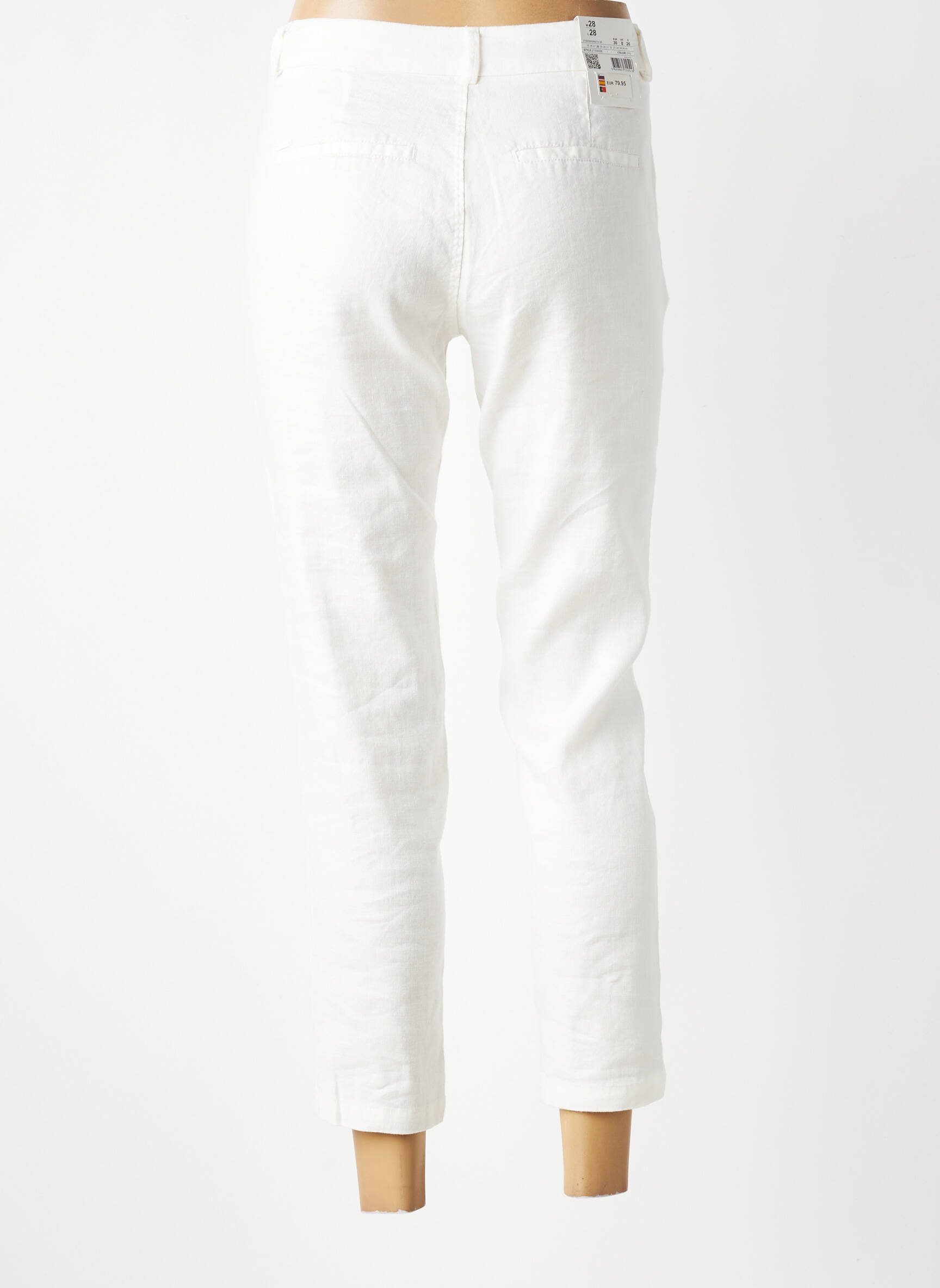 Pantalon 7/8 țesătură poplin mărime normală bej SALSA femeie