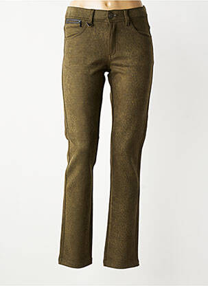 Pantalon slim elasticitate mărime normală verde S.QUISE femeie