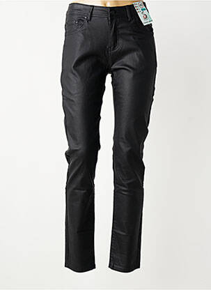 Pantalon slim țesătură acoperită mărime normală negru S.QUISE femeie
