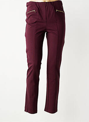 Pantalon slim talie elastică mărime normală roșu GRIFFON femeie