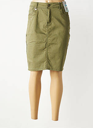 Fustă midi elasticitate verde S.QUISE femeie