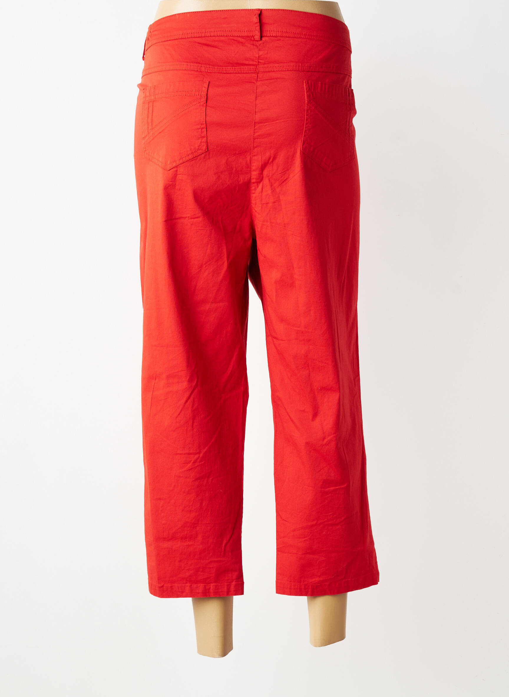 Pantalon 7/8 talie elastică mărime normală roșu AGATHE & LOUISE femeie