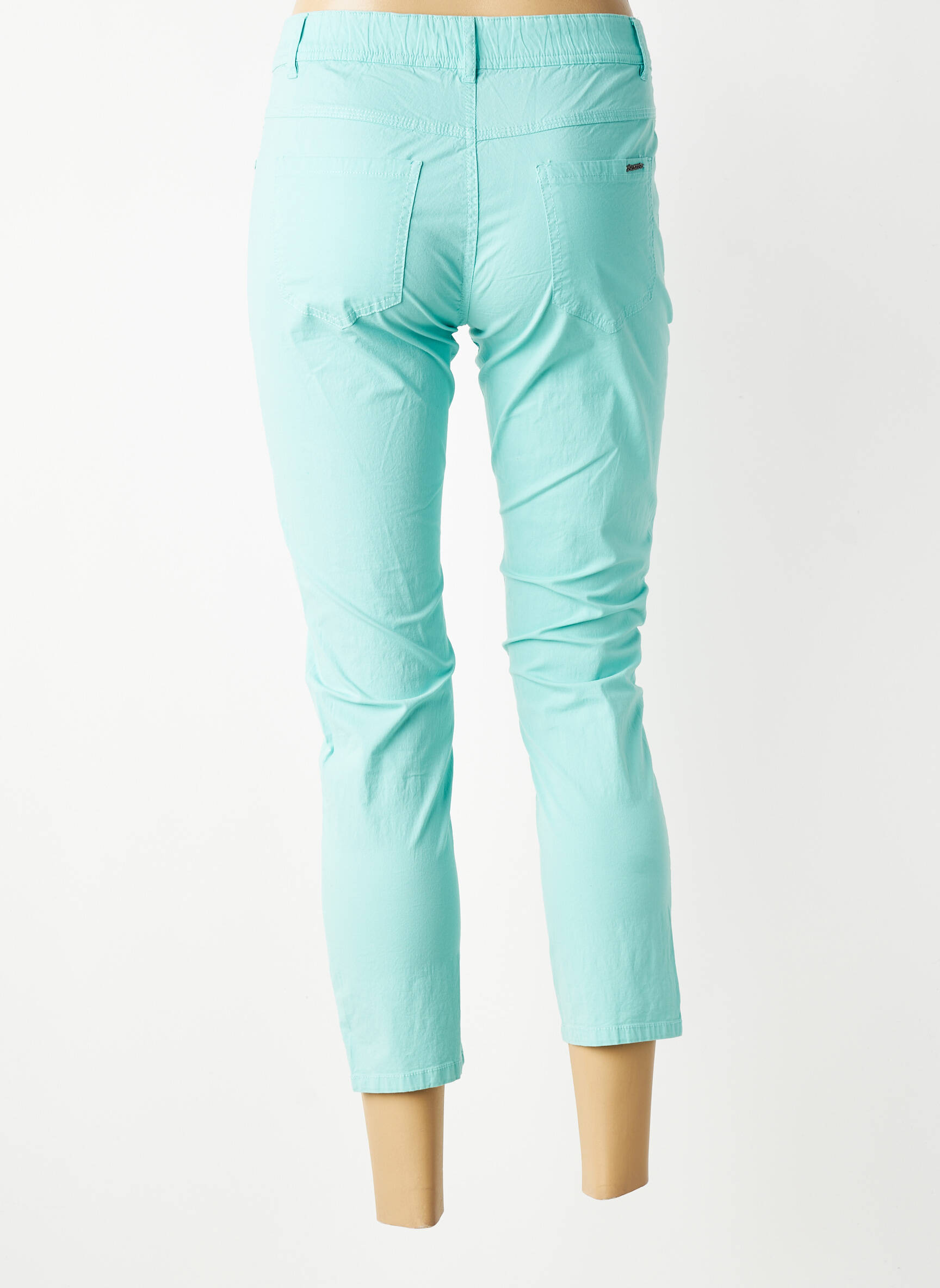 Pantalon 7/8 elasticitate mărime normală albastru S.QUISE femeie