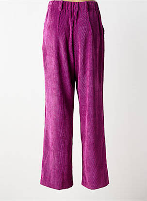 Pantalon drept elasticitate talie înaltă violet DANIELE FIESOLI femeie