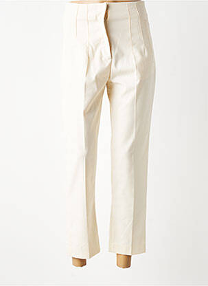 Pantalon 7/8 talie înaltă talie înaltă bej BRERAS MILANO femeie