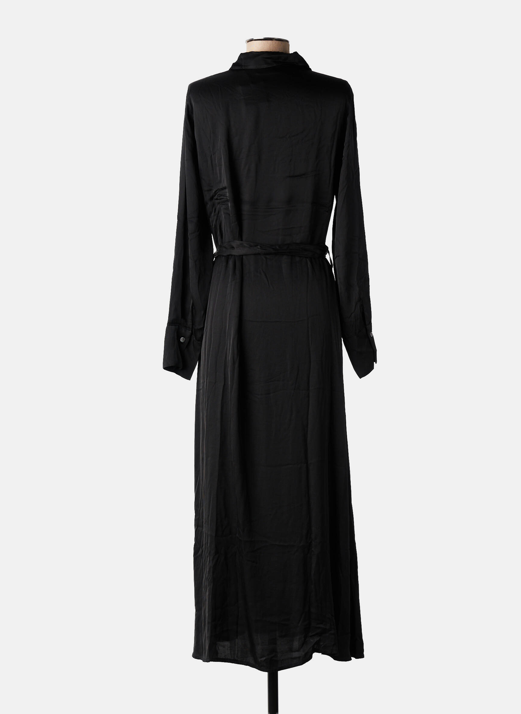 Rochie lungă mâneci lungi mâneci lungi negru DANIELE FIESOLI femeie