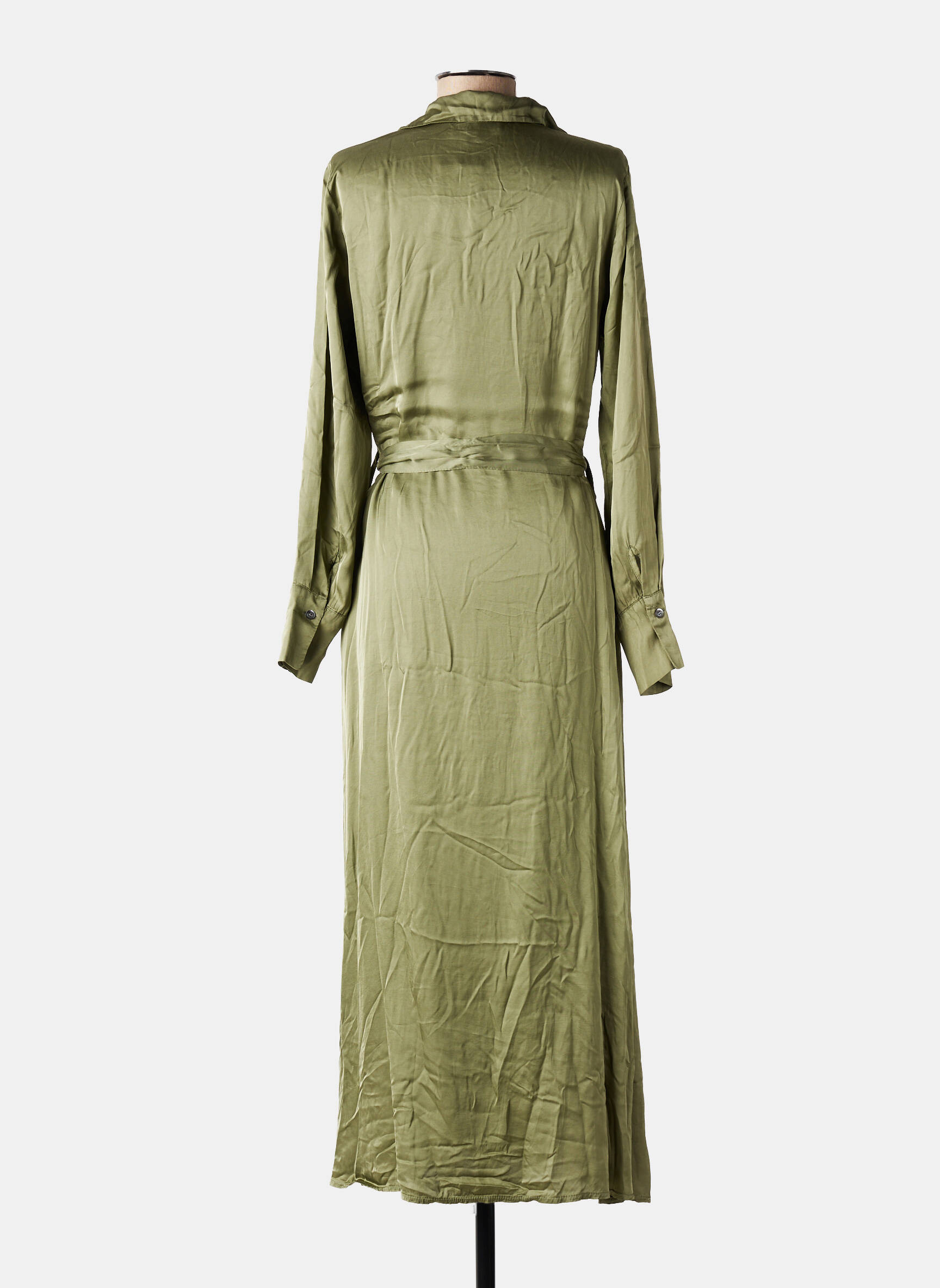 Rochie lungă mâneci lungi mâneci lungi verde DANIELE FIESOLI femeie