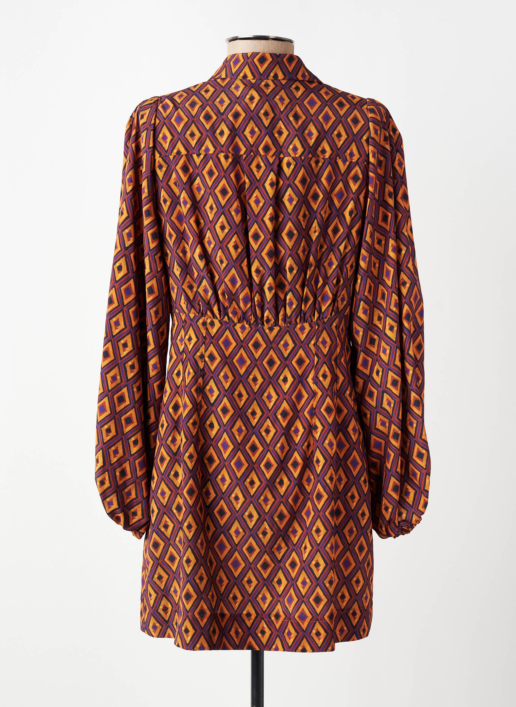 Rochie scurtă mâneci lungi mâneci lungi galben JANE WOOD femeie
