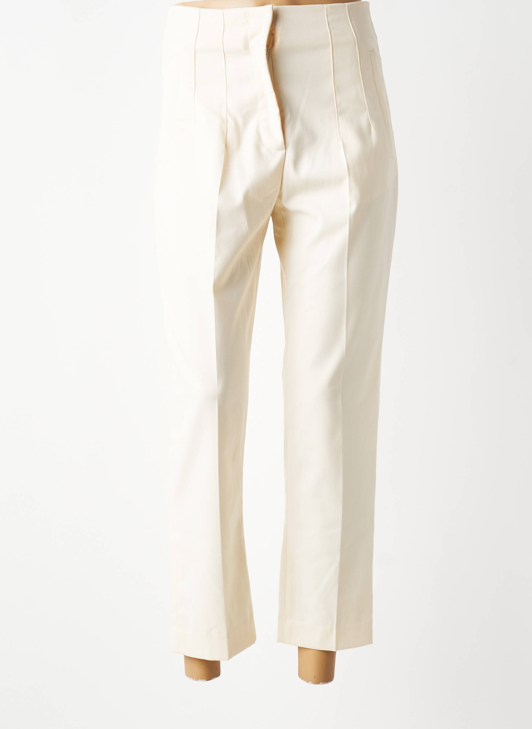Pantalon 7/8 talie înaltă talie înaltă bej BRERAS MILANO femeie