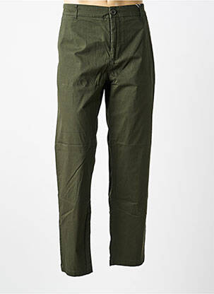 Pantalon chino țesătură poplin mărime normală verde KNOWLEDGE COTTON APPAREL bărbat