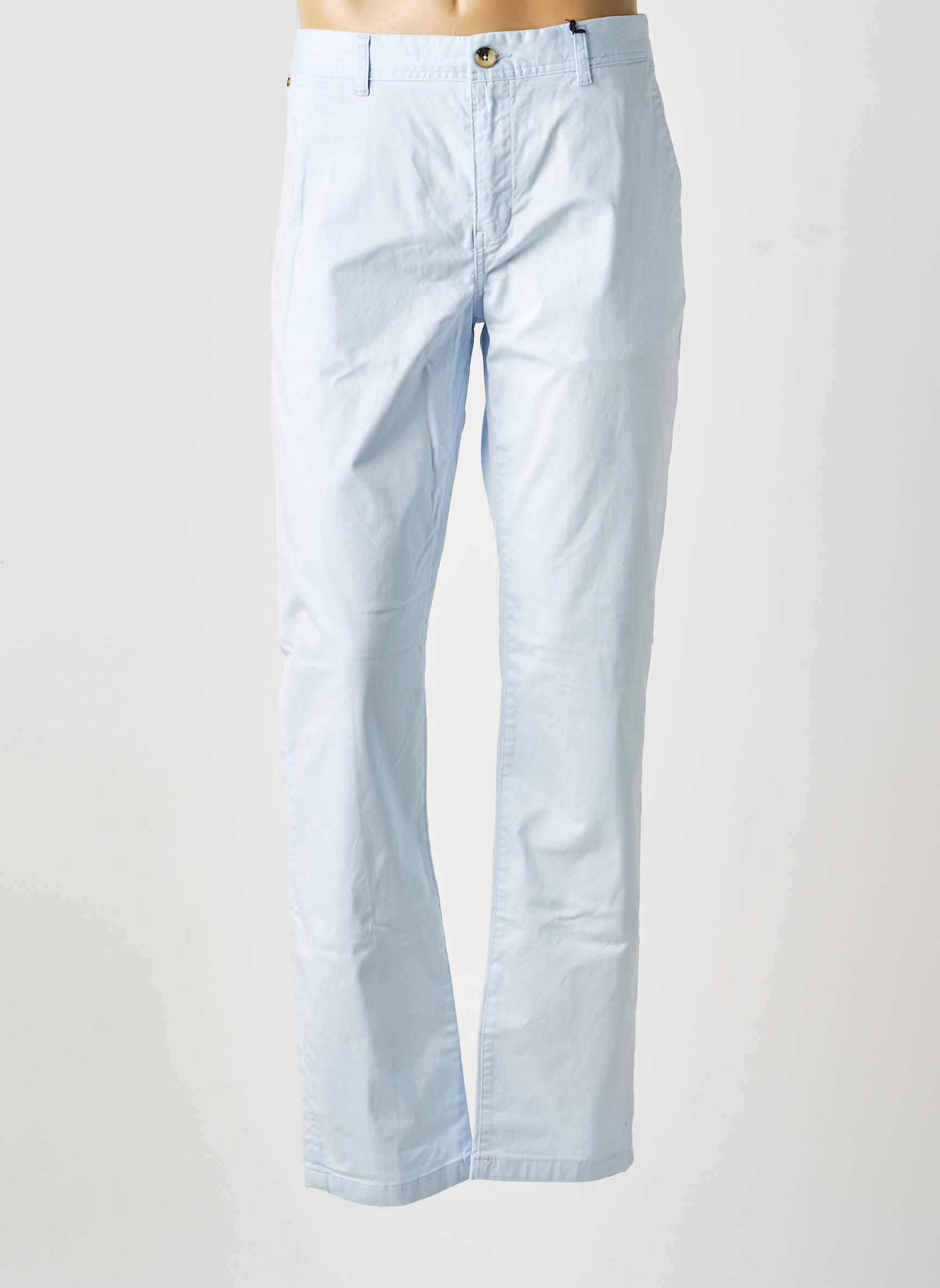 Pantalon chino țesătură poplin mărime normală albastru SCOTCH & SODA bărbat