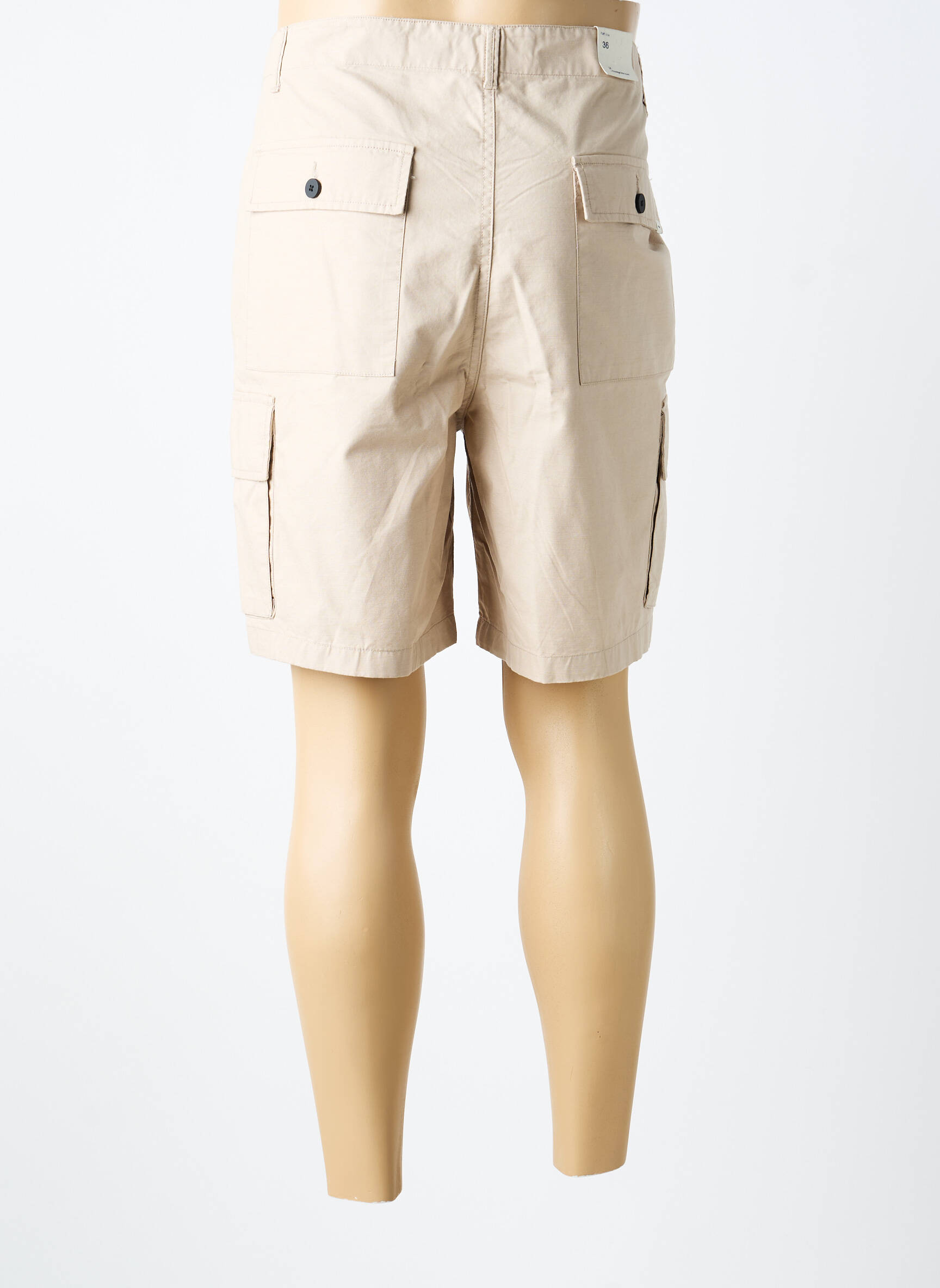 Bermudă croială dreaptă mărime normală bej KNOWLEDGE COTTON APPAREL bărbat