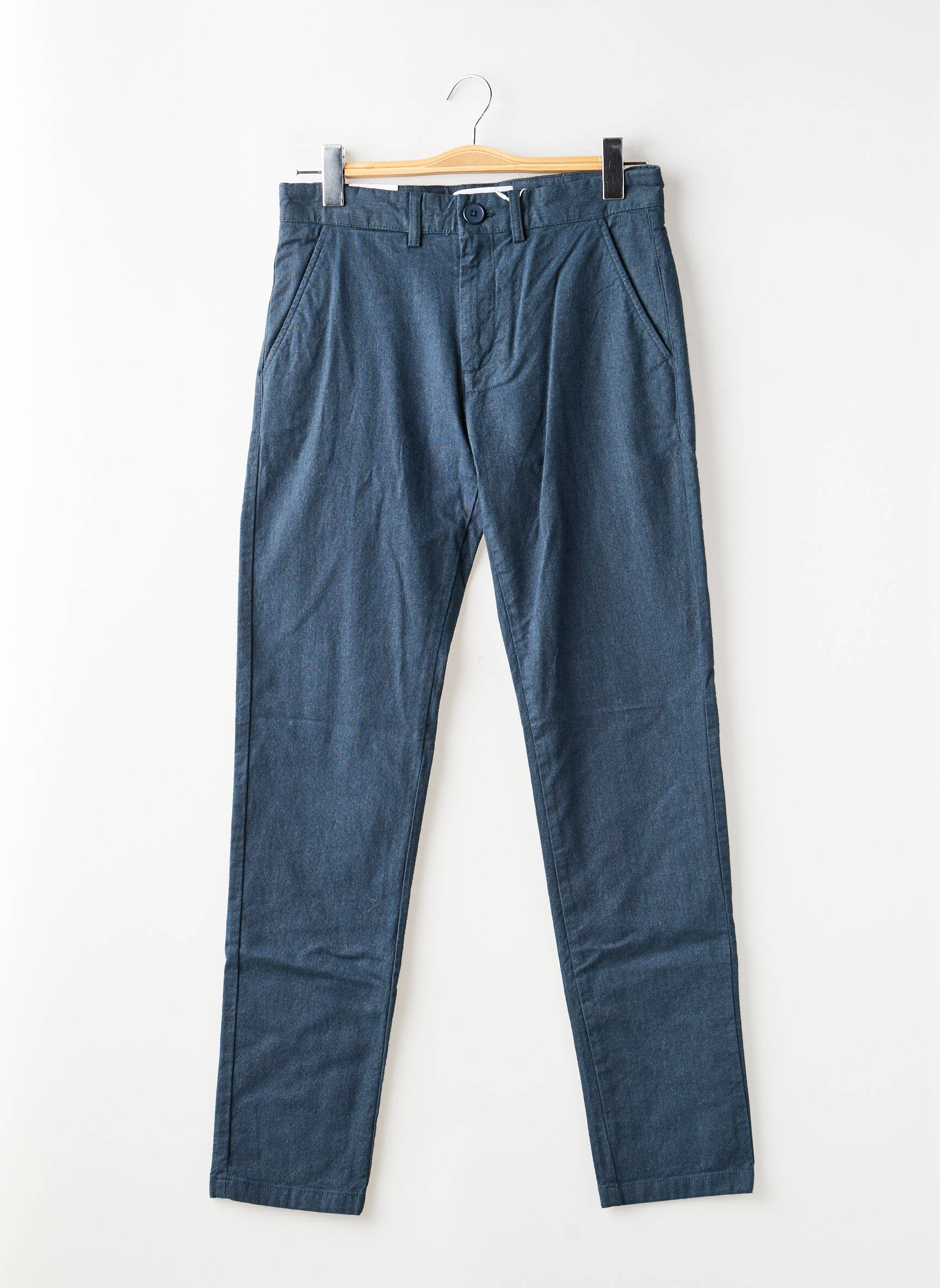 Pantalon chino buzunare mărime normală albastru KNOWLEDGE COTTON APPAREL bărbat