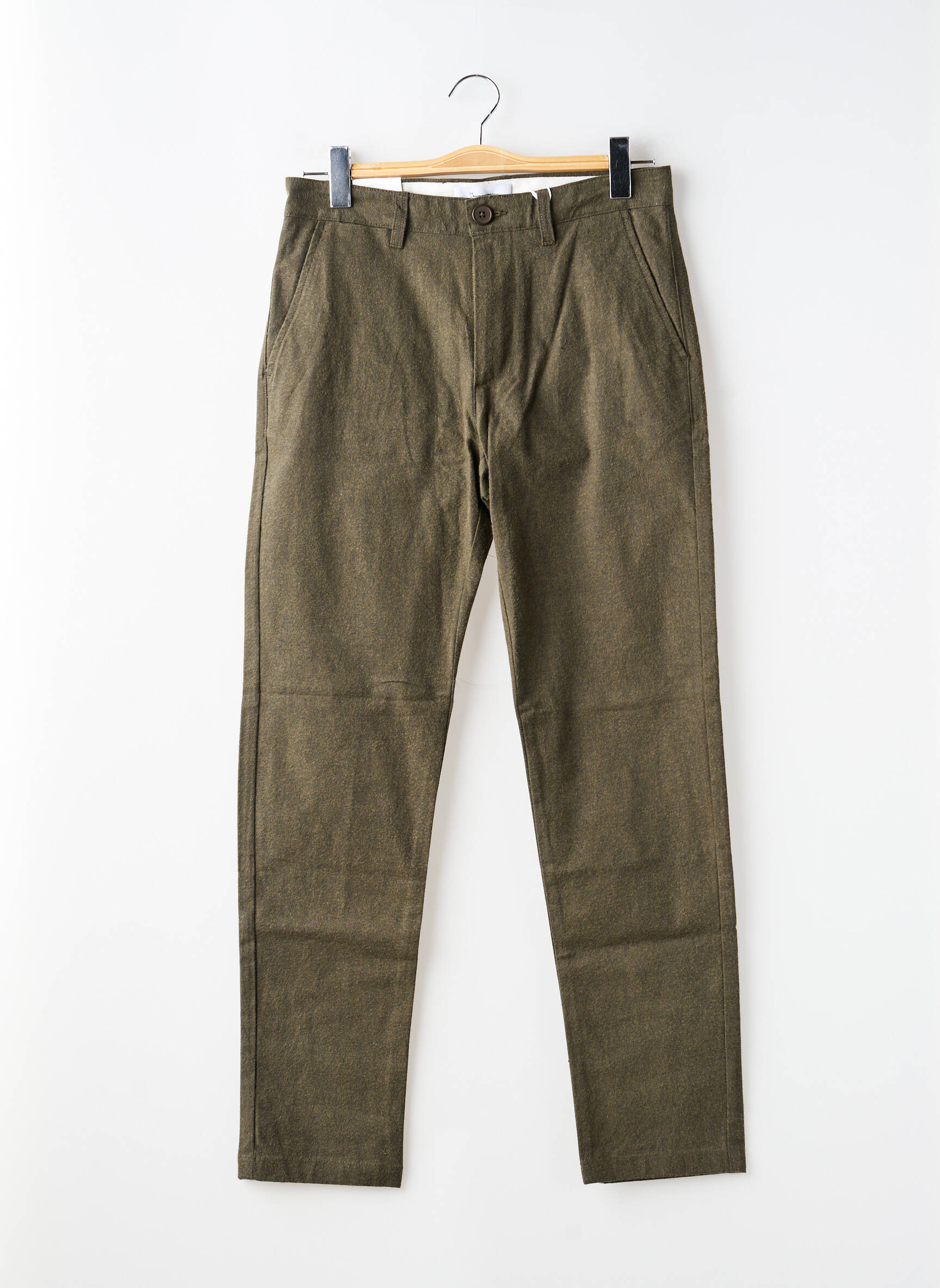 Pantalon chino buzunare mărime normală verde KNOWLEDGE COTTON APPAREL bărbat