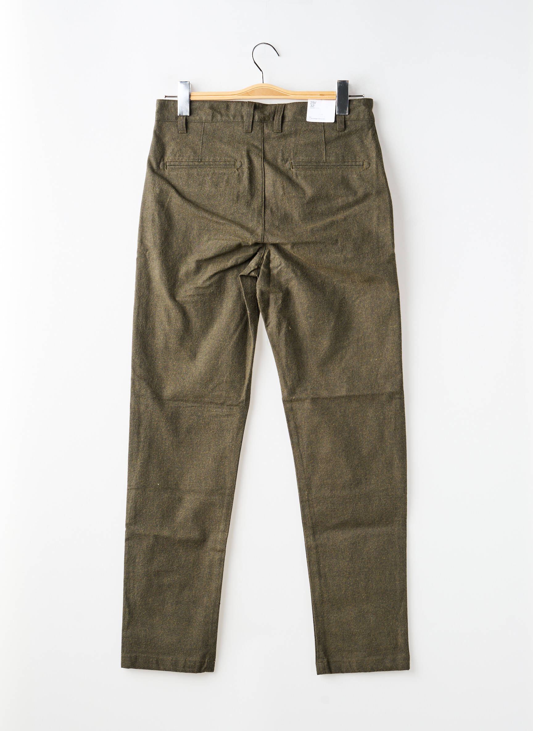 Pantalon chino buzunare mărime normală verde KNOWLEDGE COTTON APPAREL bărbat