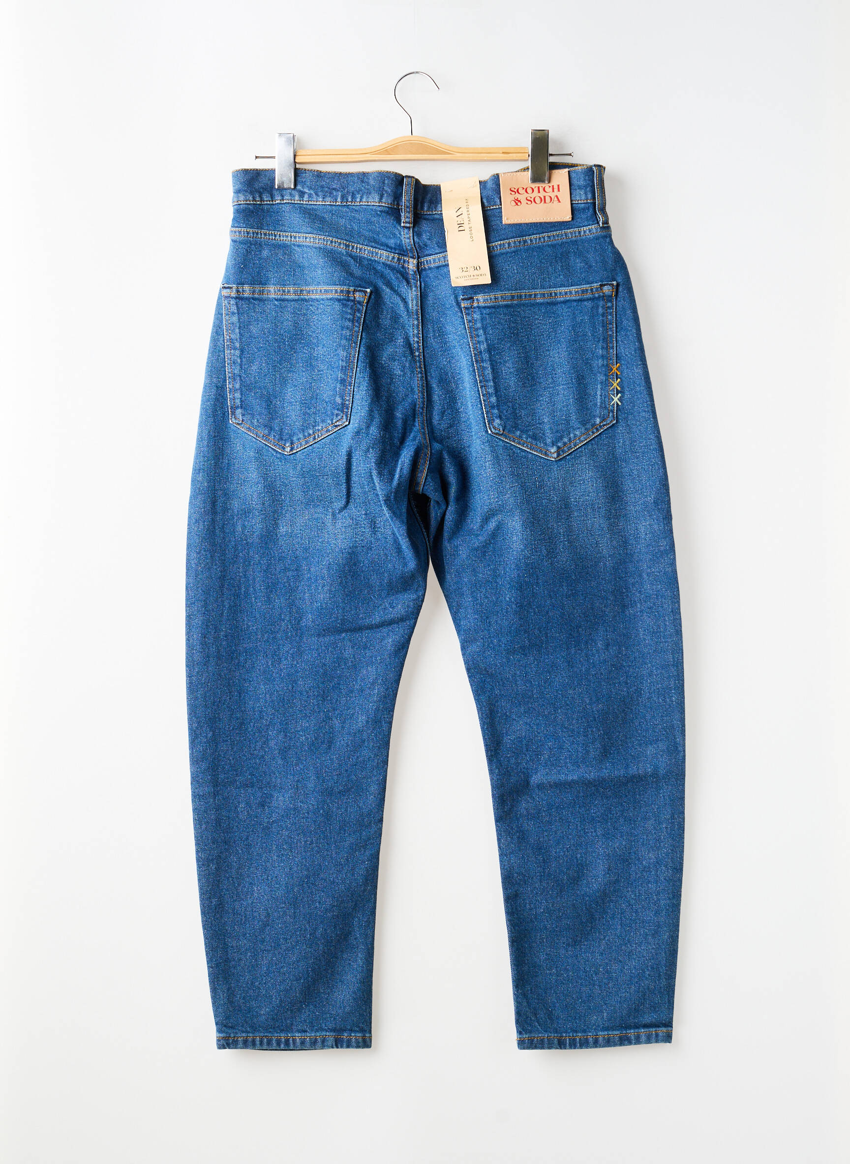Blugi cu croială slim țesătură brută mărime normală albastru SCOTCH & SODA bărbat
