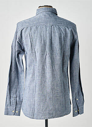 Cămașă cu mâneci lungi croială cambrată albastru KNOWLEDGE COTTON APPAREL bărbat