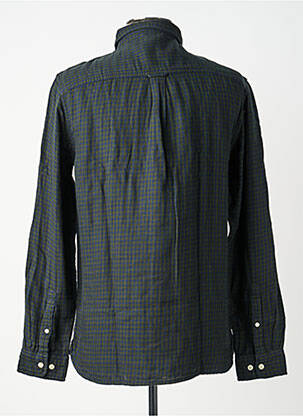Cămașă cu mâneci lungi croială cambrată verde KNOWLEDGE COTTON APPAREL bărbat