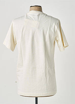 Tricou bio mâneci scurte bej KNOWLEDGE COTTON APPAREL bărbat