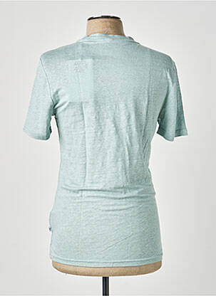 Tricou bio mâneci scurte verde KNOWLEDGE COTTON APPAREL bărbat