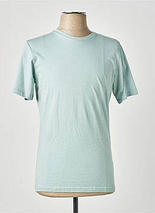 Tricou bio mâneci scurte verde KNOWLEDGE COTTON APPAREL bărbat