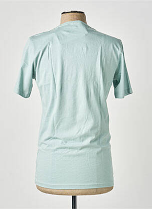 Tricou bio mâneci scurte verde KNOWLEDGE COTTON APPAREL bărbat