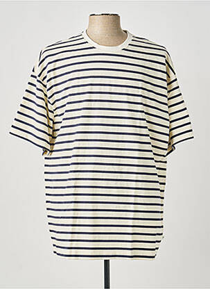 Tricou bio mâneci scurte bej KNOWLEDGE COTTON APPAREL bărbat