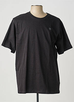 Tricou bio mâneci scurte negru KNOWLEDGE COTTON APPAREL bărbat