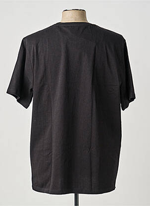 Tricou bio mâneci scurte negru KNOWLEDGE COTTON APPAREL bărbat