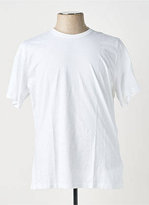 Tricou bio mâneci scurte alb KNOWLEDGE COTTON APPAREL bărbat