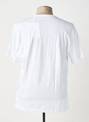 Tricou bio mâneci scurte alb KNOWLEDGE COTTON APPAREL bărbat
