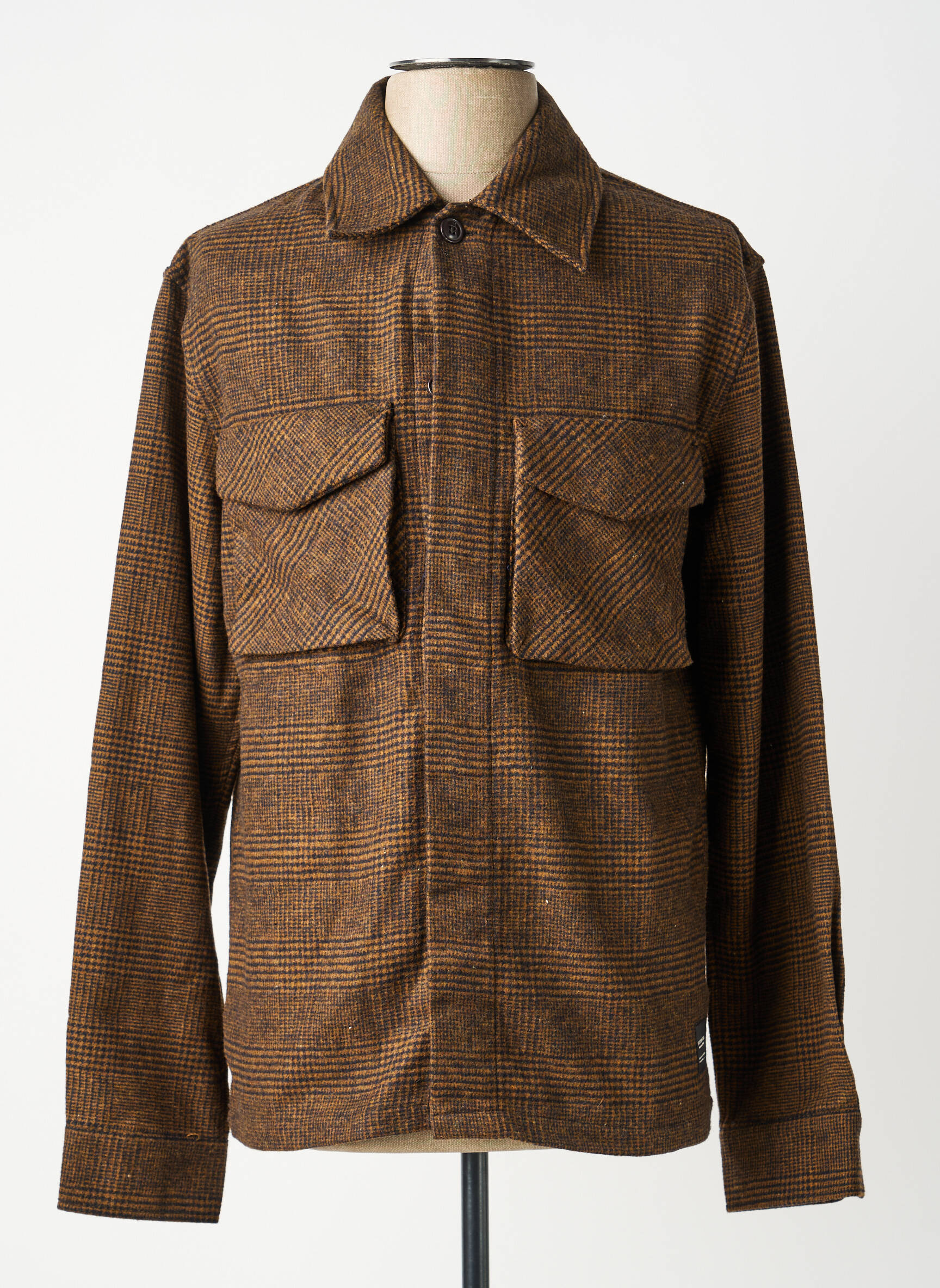 Cămașă cu mâneci lungi buzunare maro SCOTCH & SODA bărbat