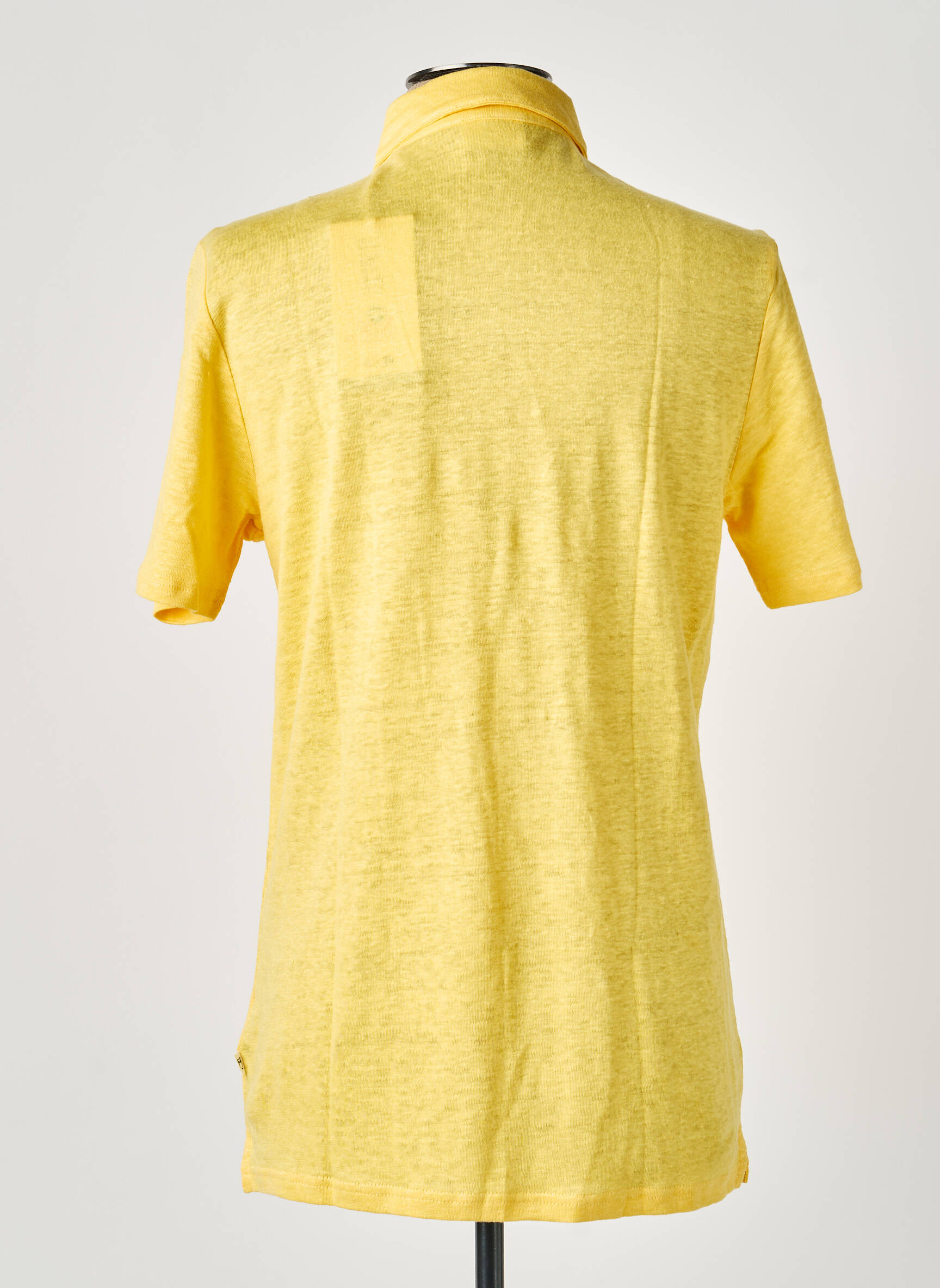 Polo țesătură melanj mâneci scurte galben KNOWLEDGE COTTON APPAREL bărbat