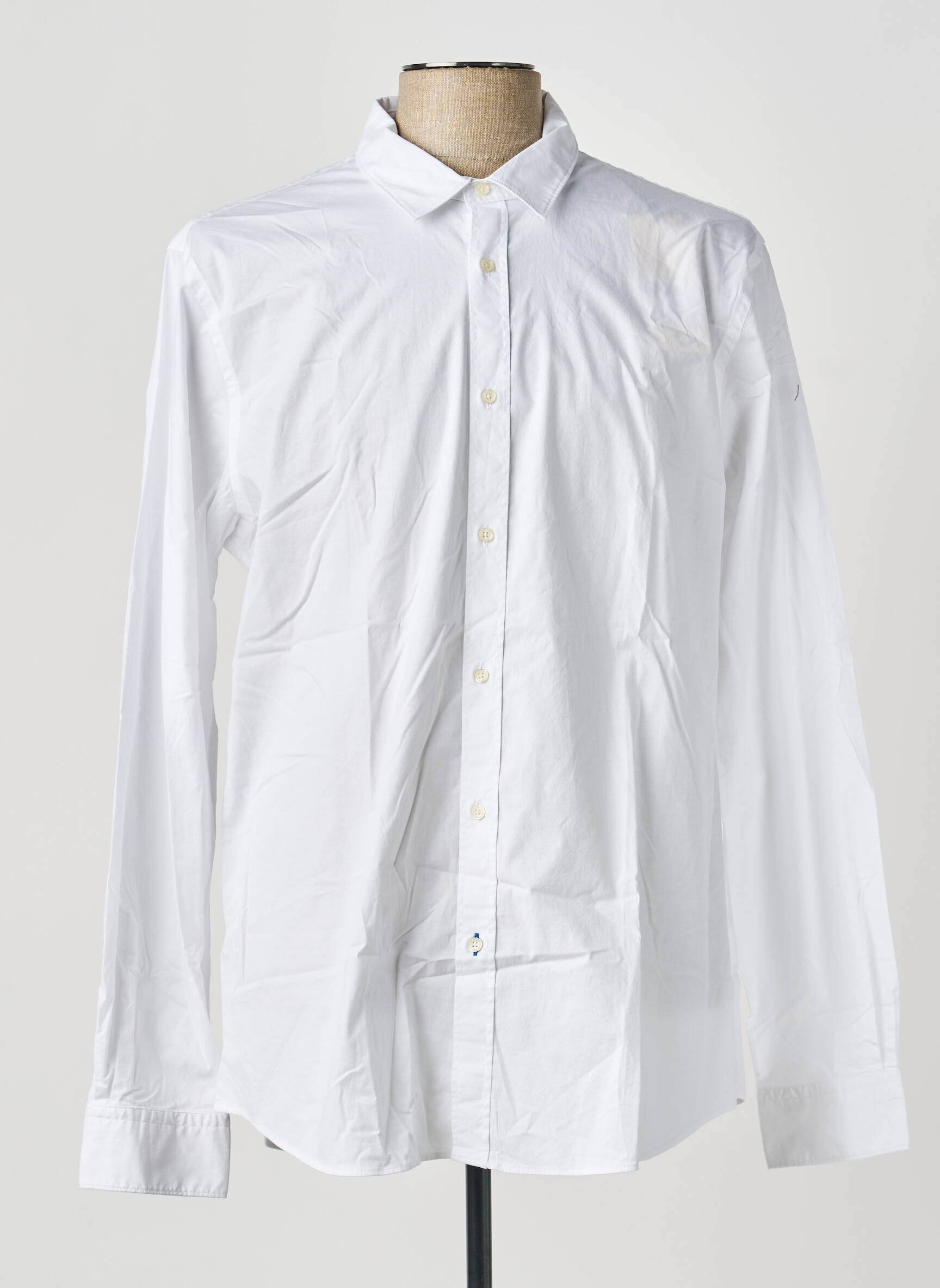 Cămașă cu mâneci lungi croială cambrată alb SCOTCH & SODA bărbat