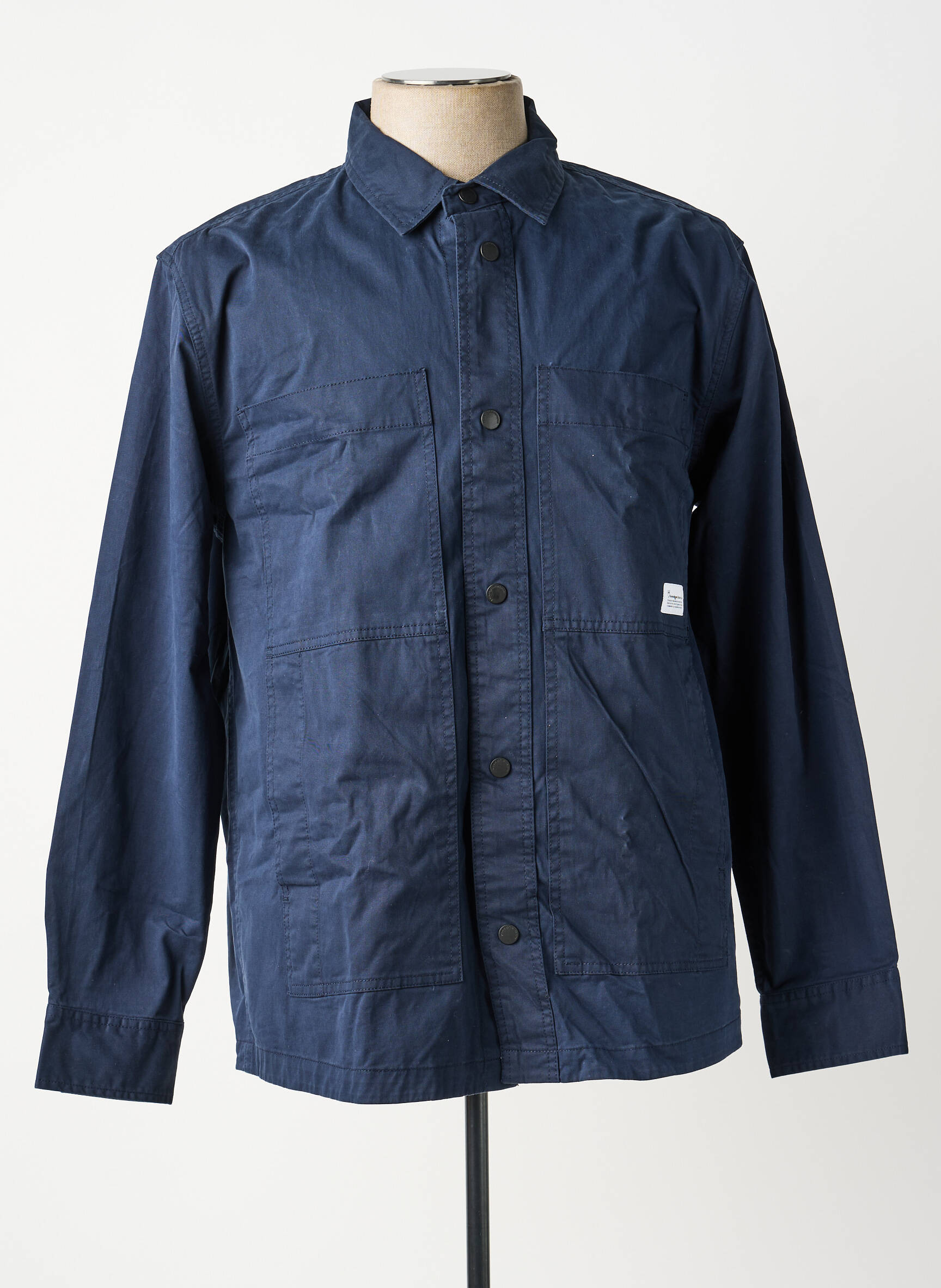 Jachete casual croială dreaptă albastru KNOWLEDGE COTTON APPAREL bărbat