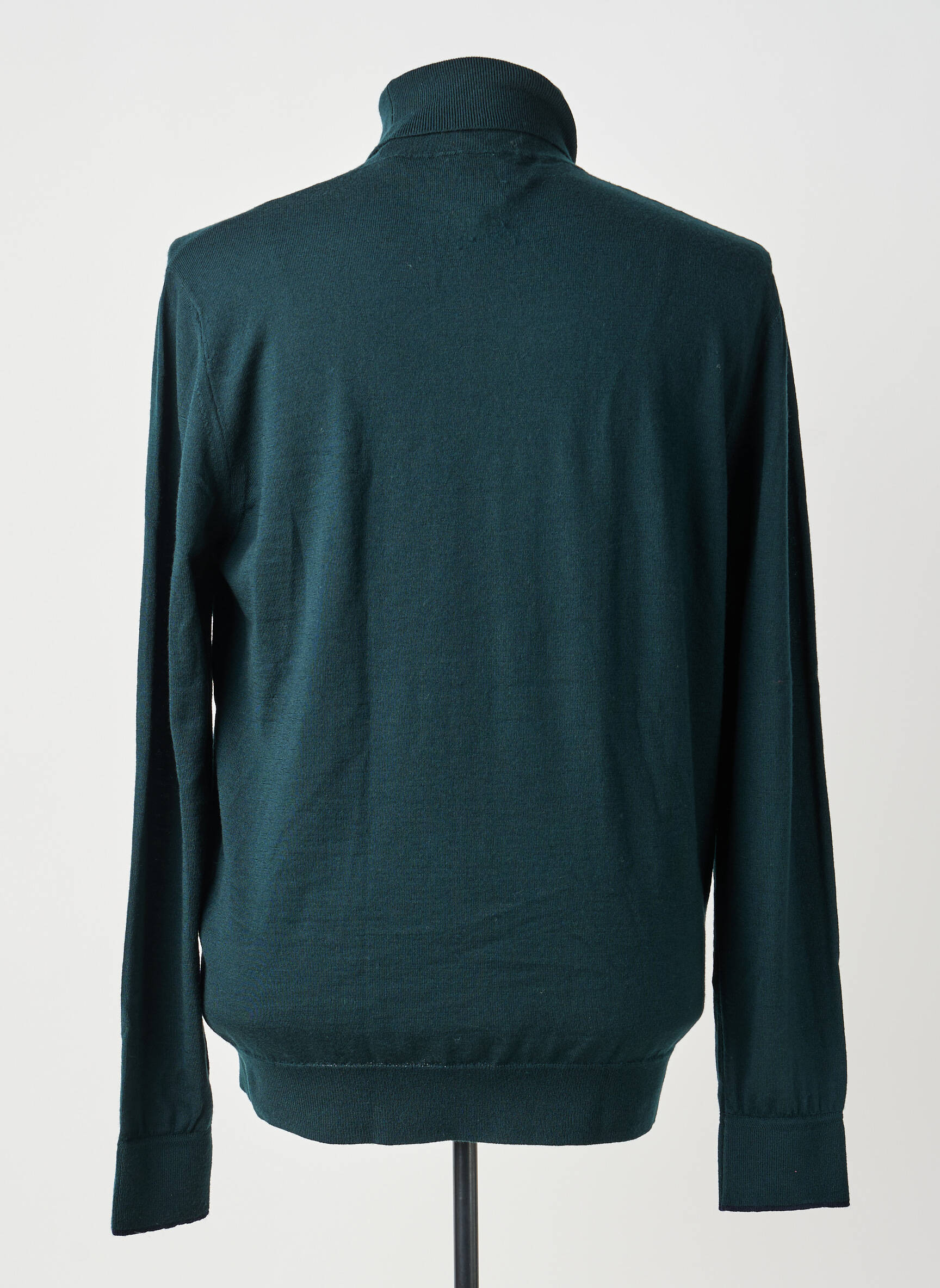 Pulover cu guler înalt elasticitate mâneci lungi verde SCOTCH & SODA bărbat