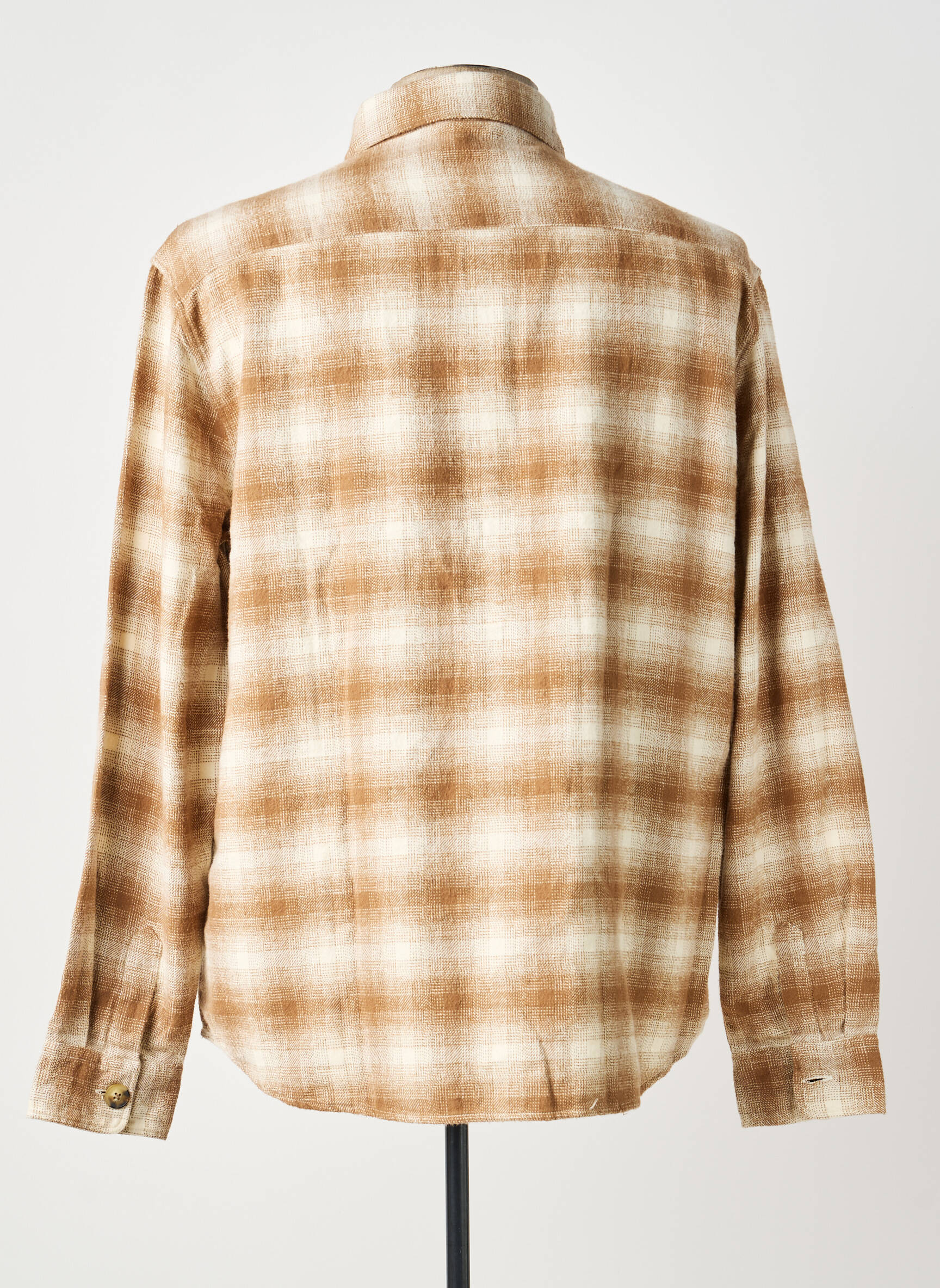 Cămașă cu mâneci lungi buzunare bej KNOWLEDGE COTTON APPAREL bărbat