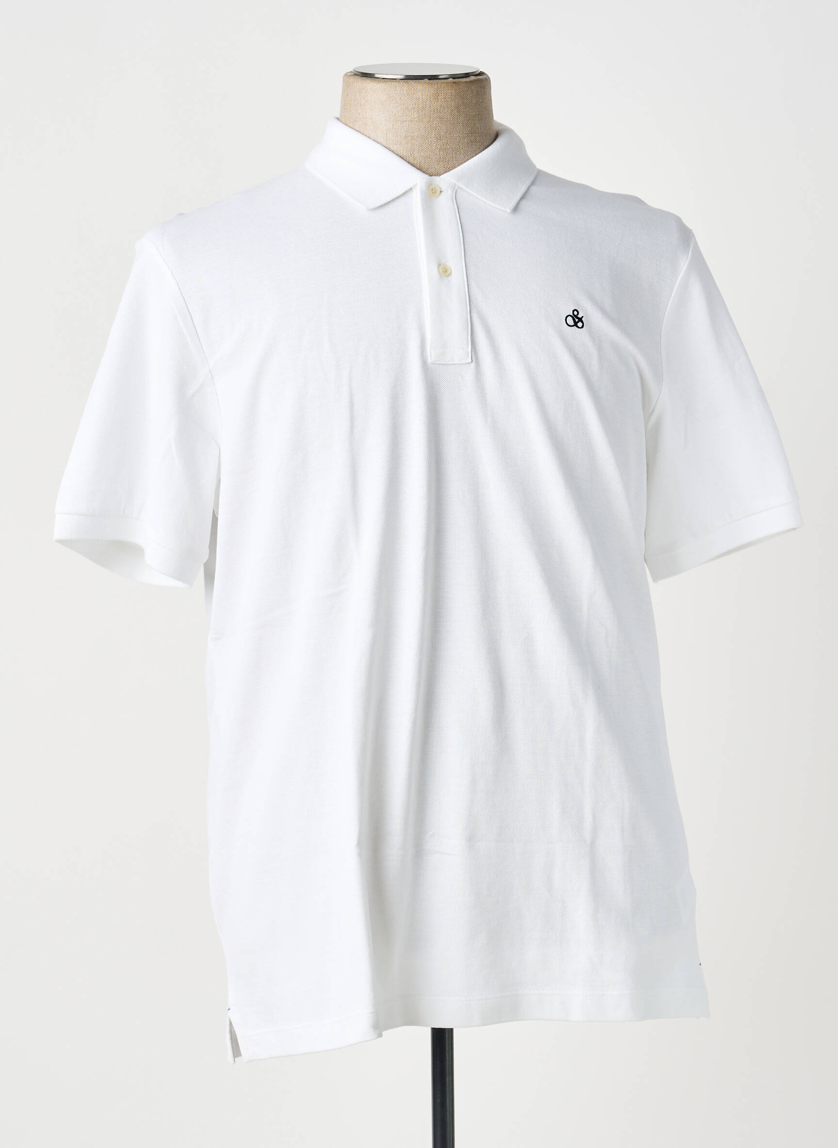 Polo elasticitate mâneci scurte alb SCOTCH & SODA bărbat