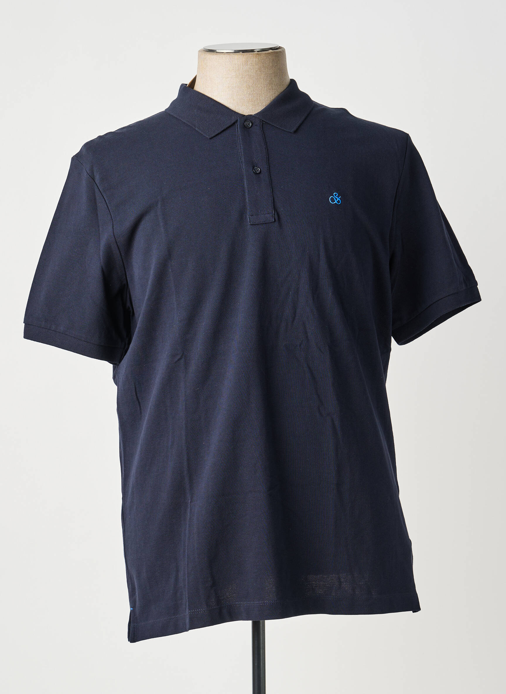 Polo elasticitate mâneci scurte albastru SCOTCH & SODA bărbat