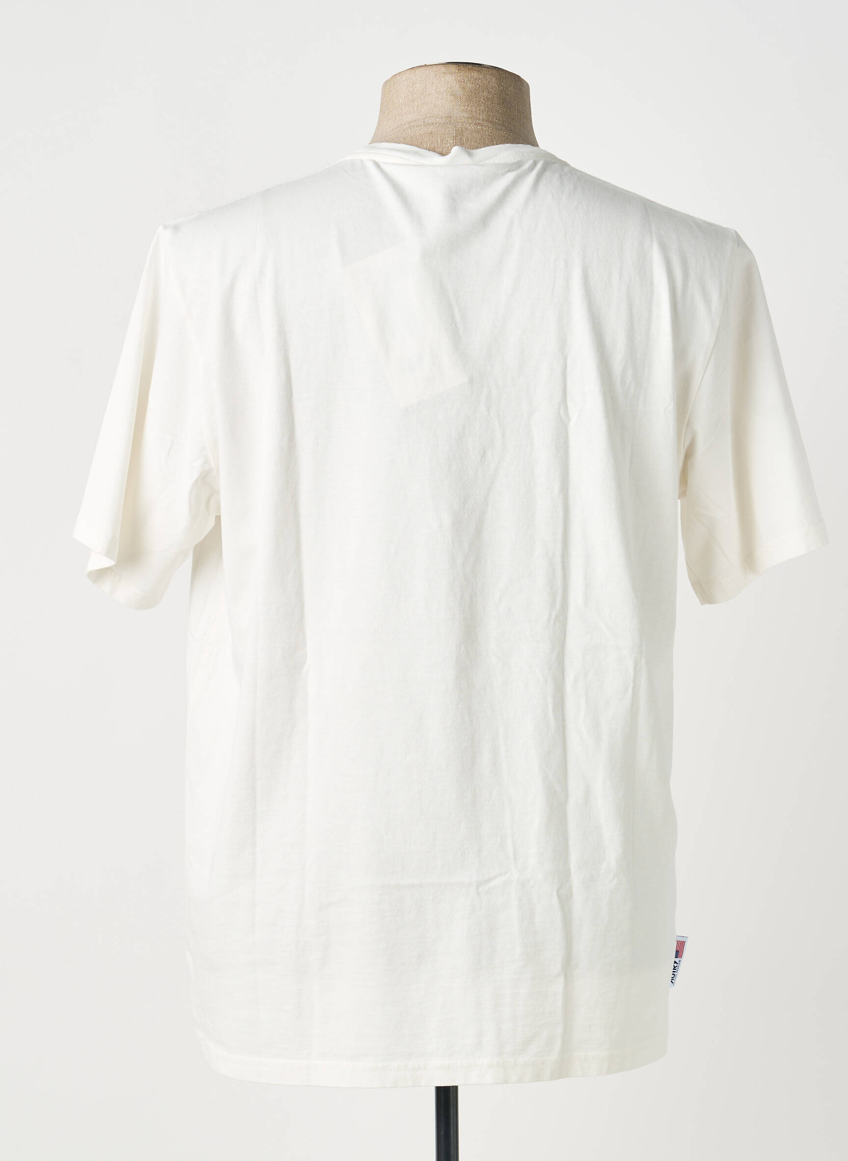 Tricou croială dreaptă mâneci scurte bej AUTRY bărbat