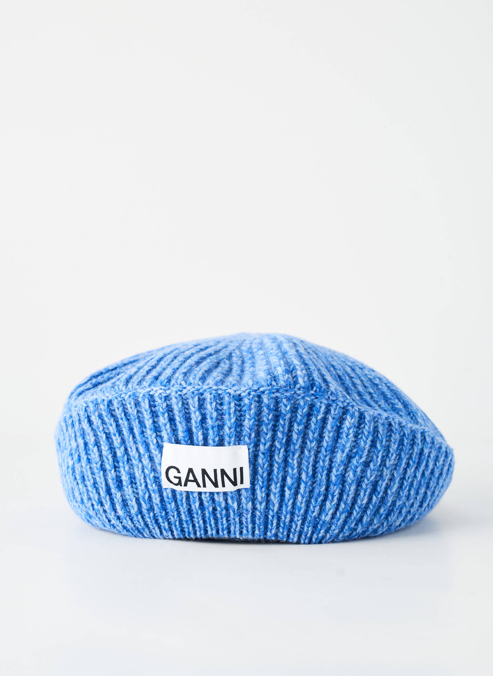Pălărie formă beret albastru GANNI femeie