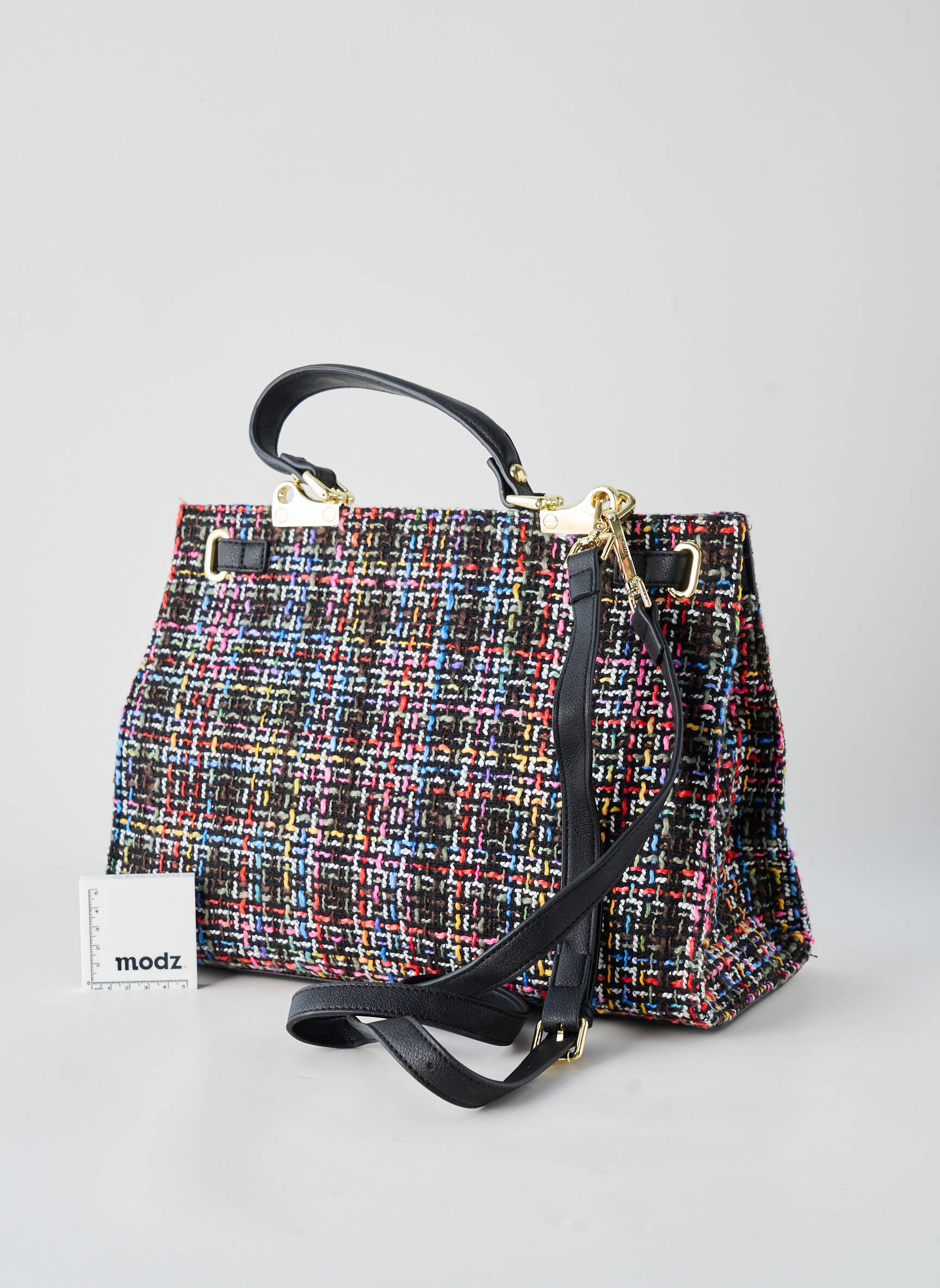 Geantă multibuzunare formă dreptunghiulară negru VIMODA femeie